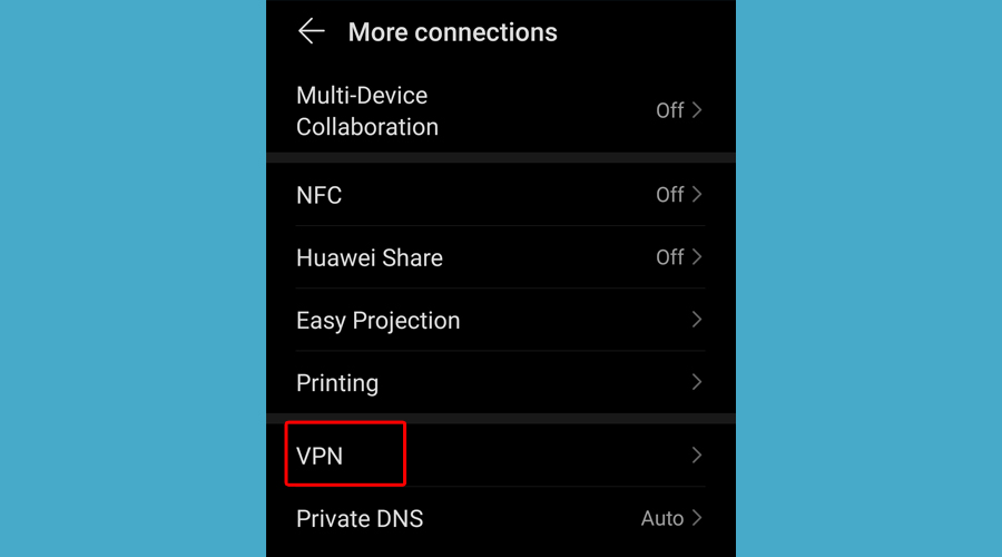 Android shows more connections VPN