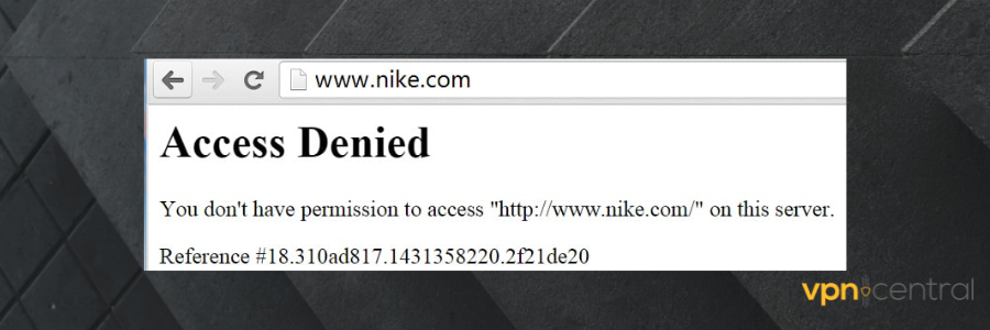 can't acccess nike