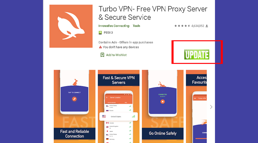 turbo vpn not working