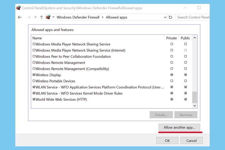 Allow-another-app-Firewall