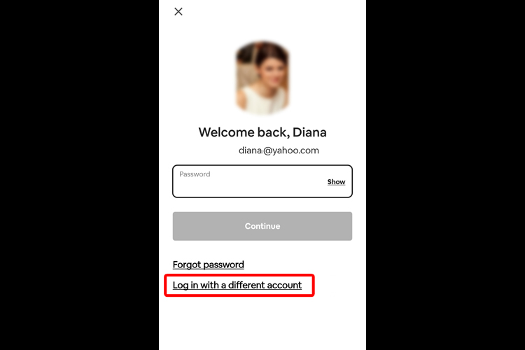 log-in-different-account
