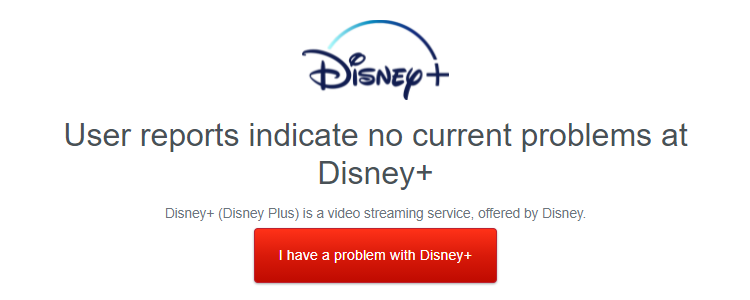 disney plus down detector page