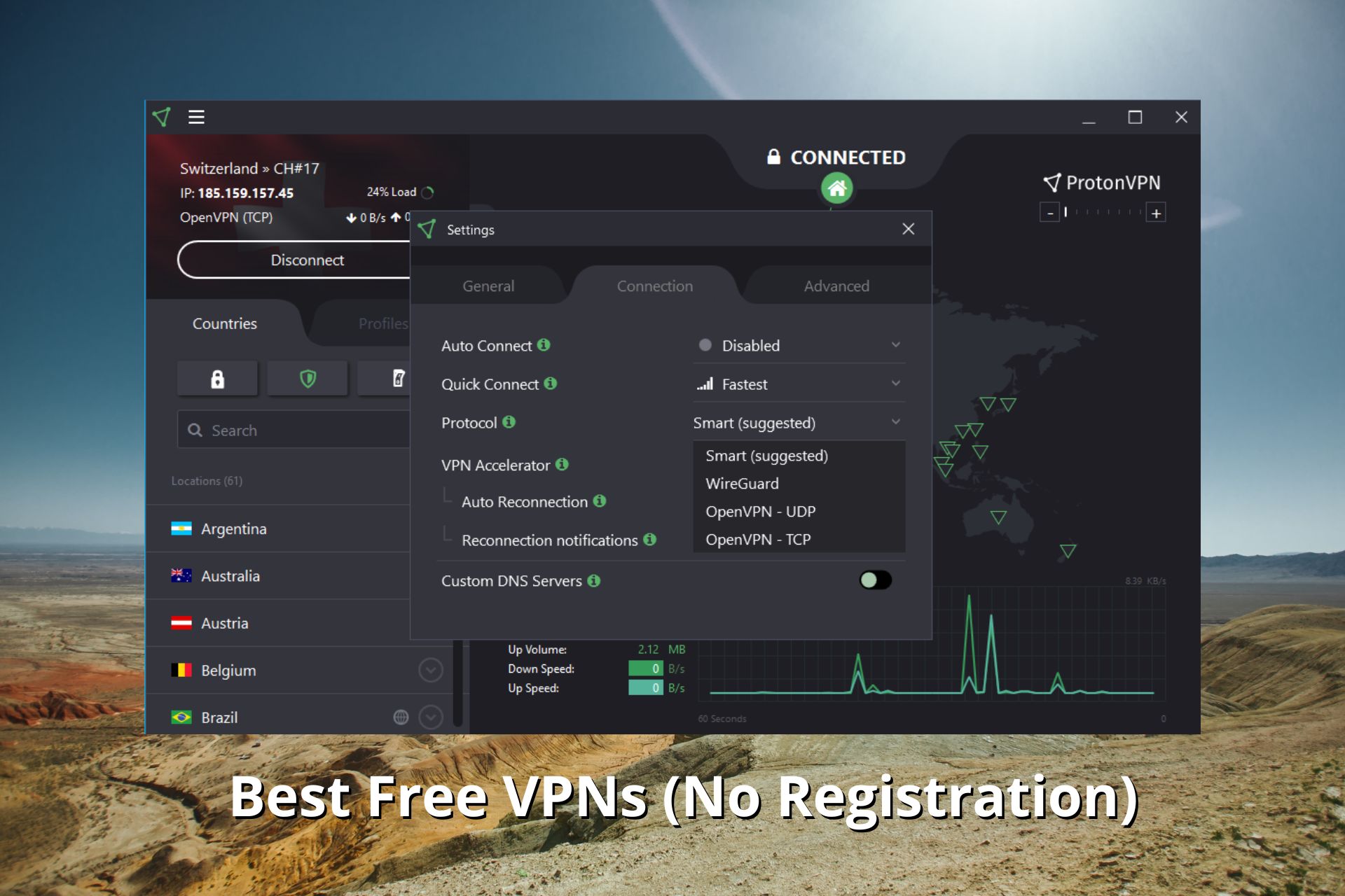 free vpn without registration