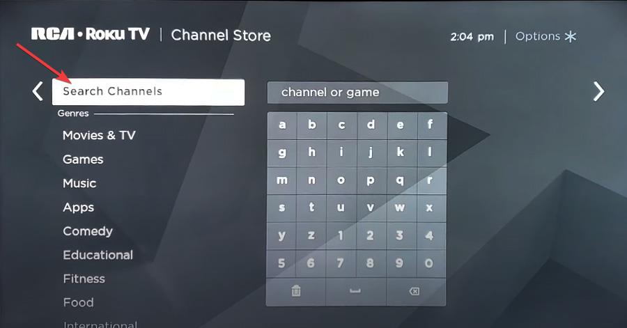 roku store search channels