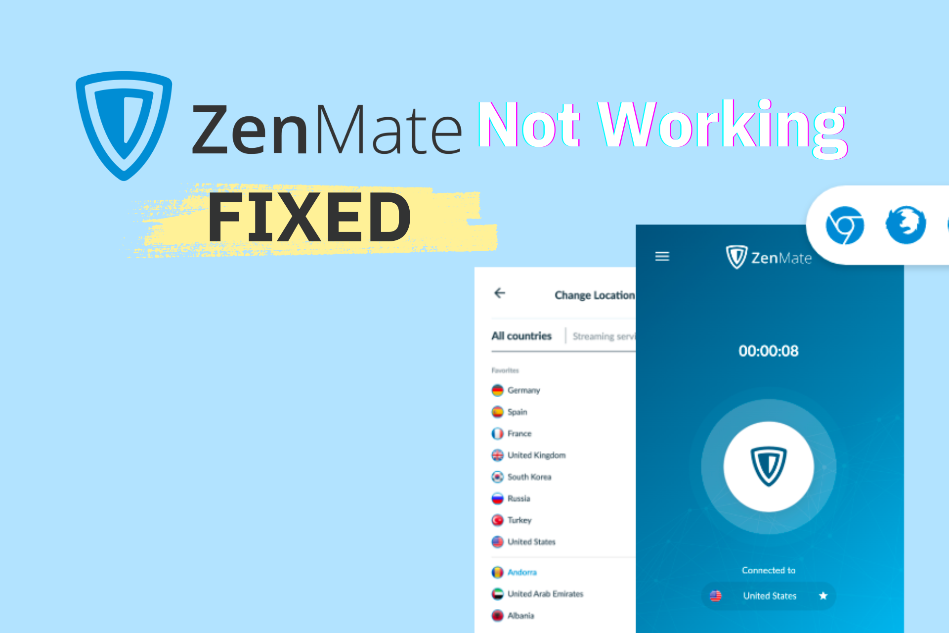 zenmate not working