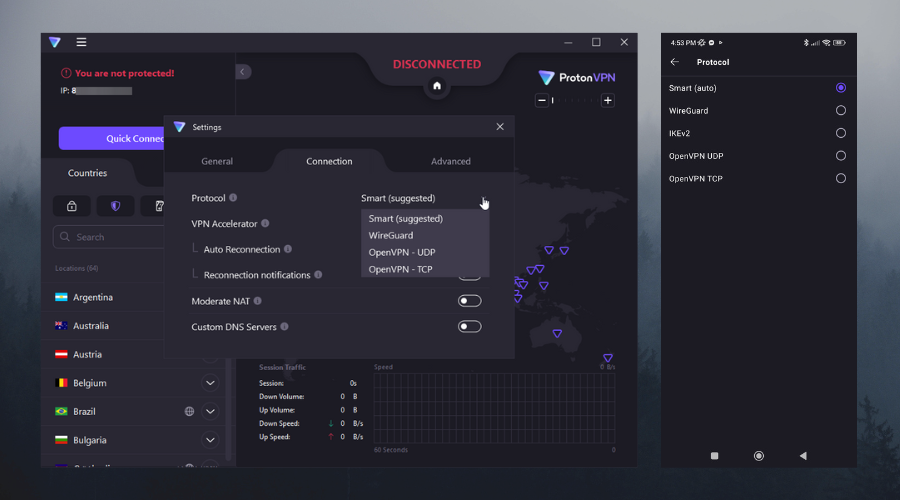 ProtonVPN protocols