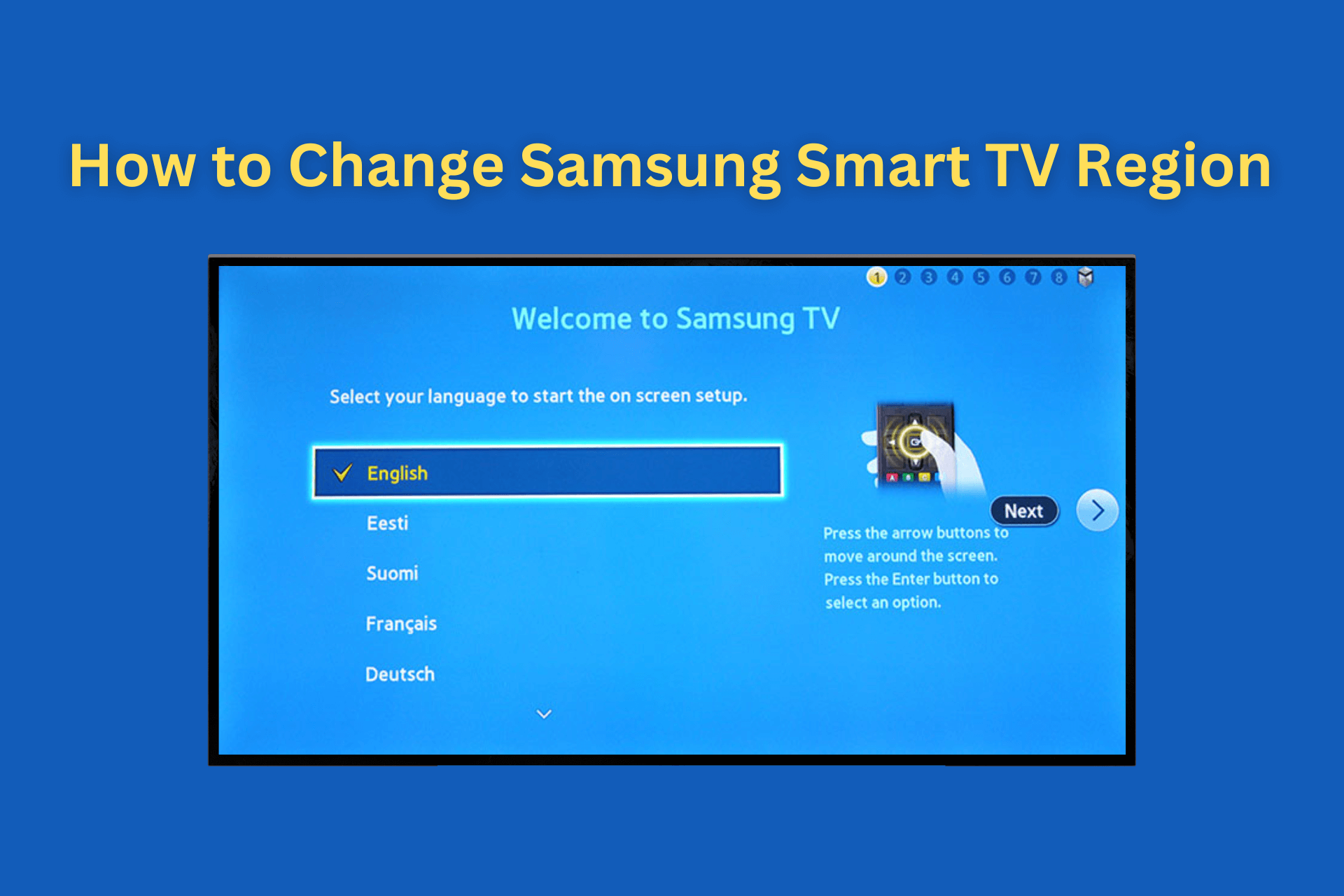 how to change region on samsung smart tv