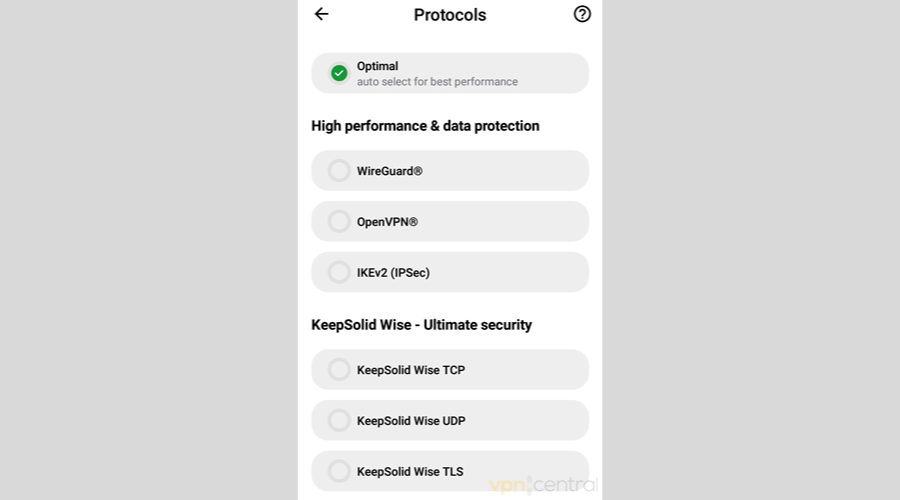 VPN Unlimited protocols
