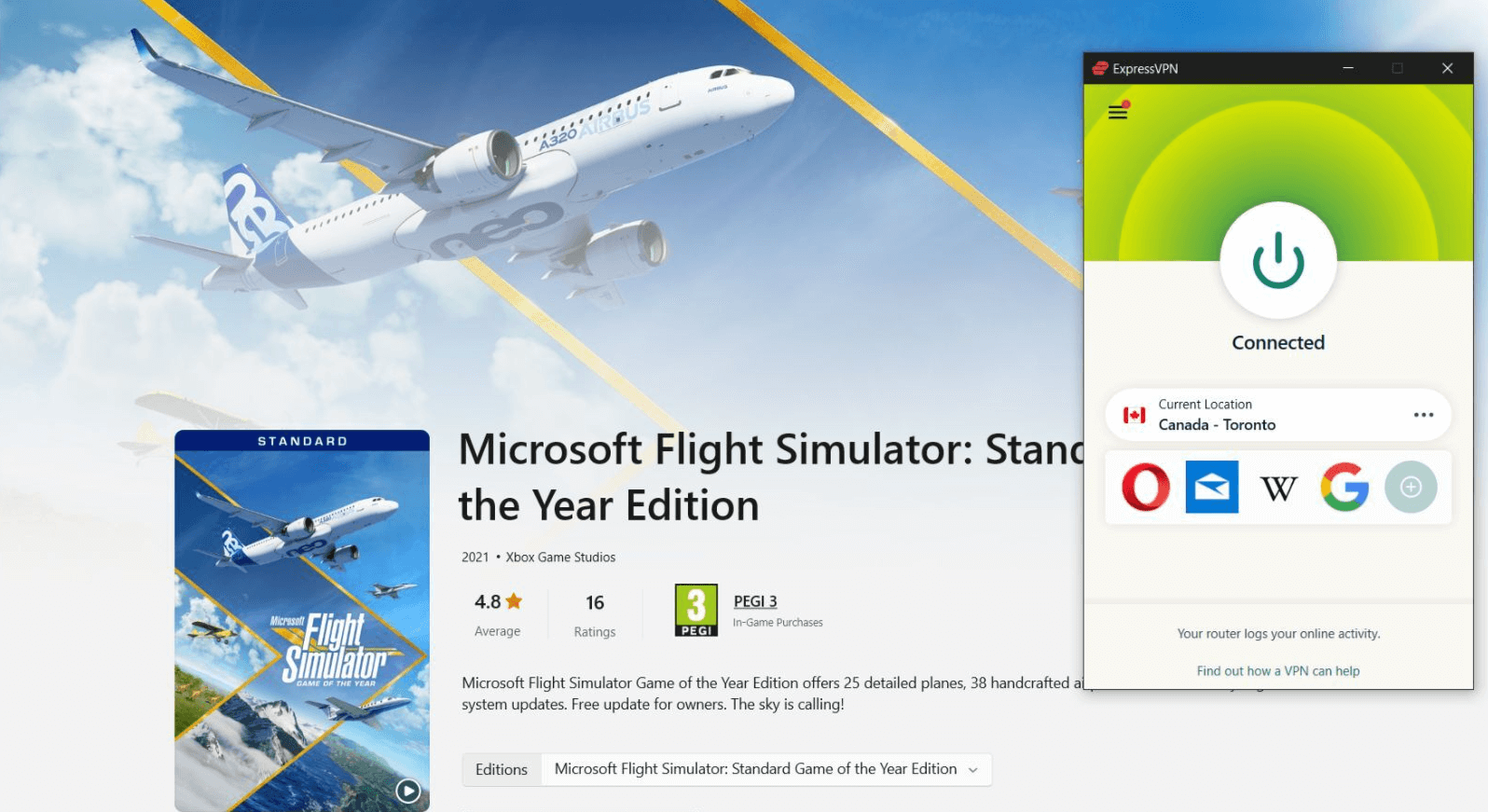 Microsoft flight simulator vpn