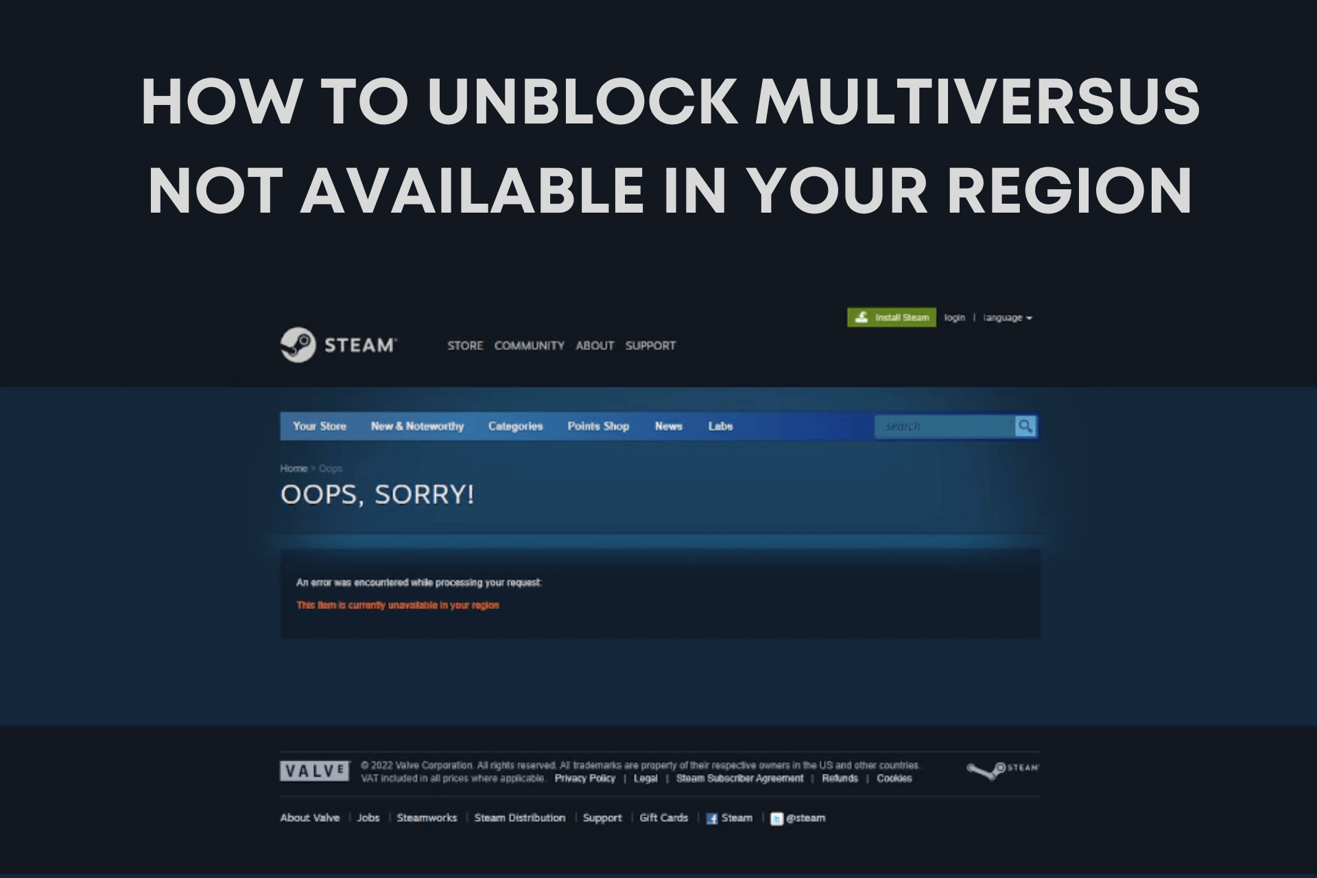 MultiVersus not available in your region