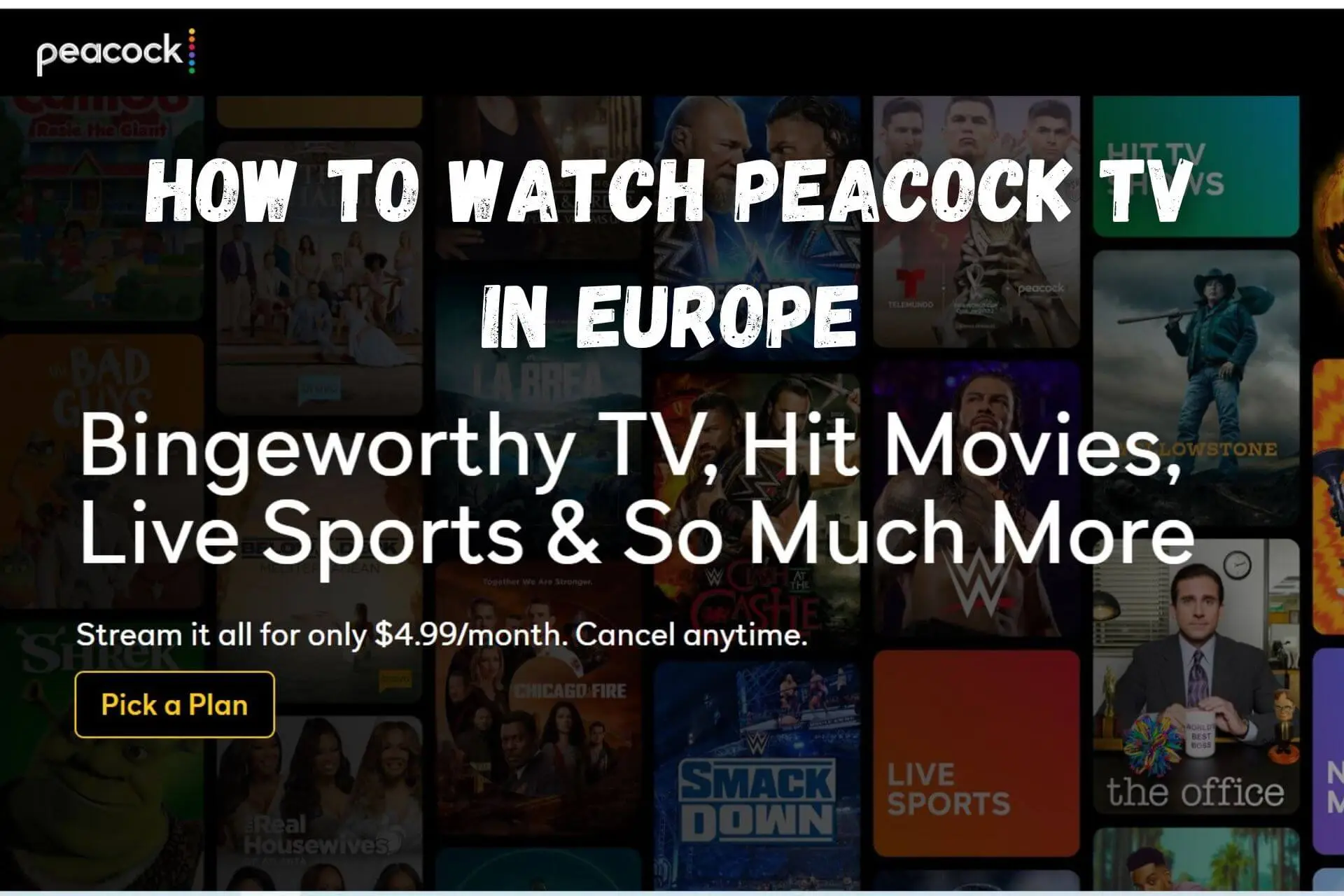 how to watch peacock tv in europe