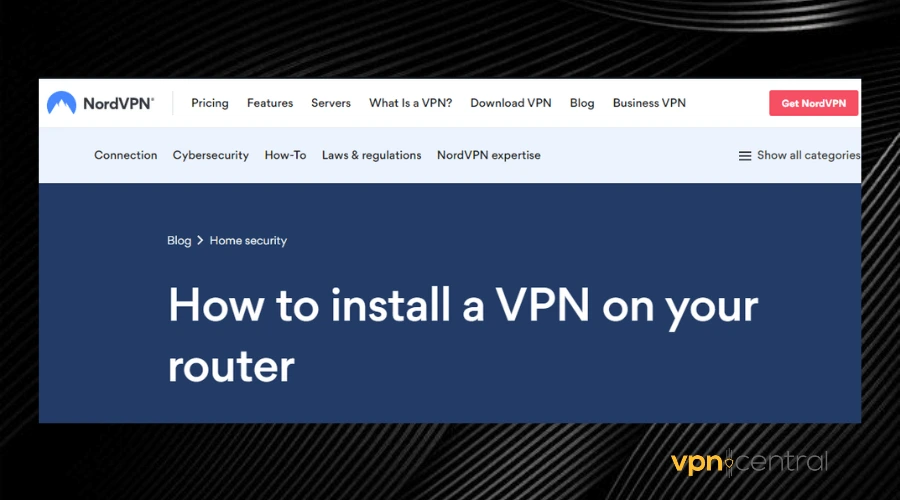 install vpn on router