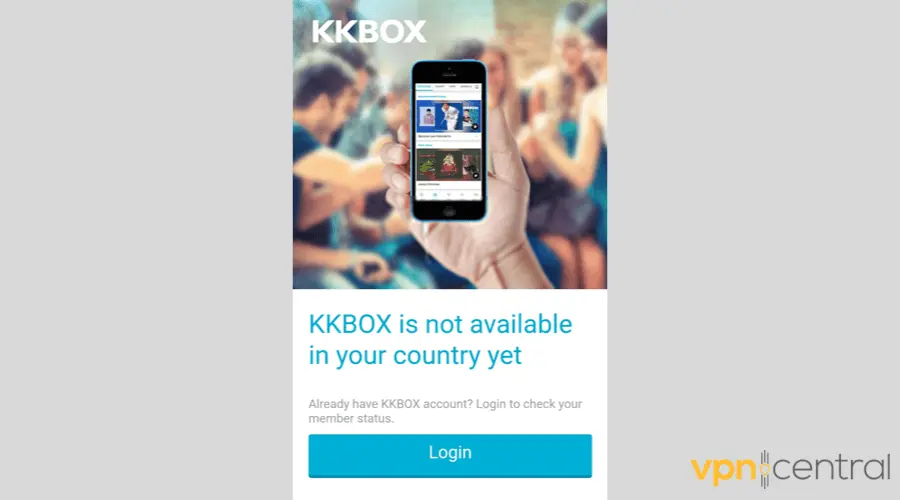 KKbox error message