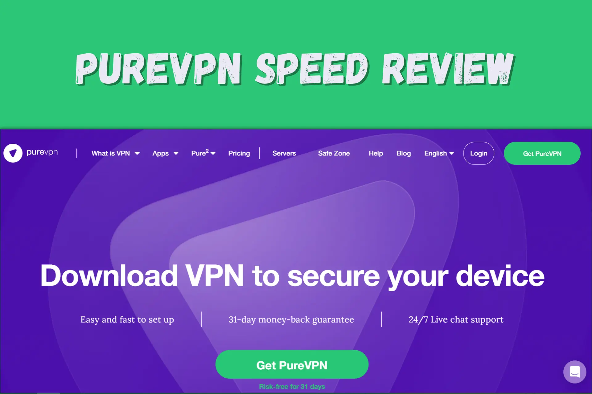 PureVPN speed review