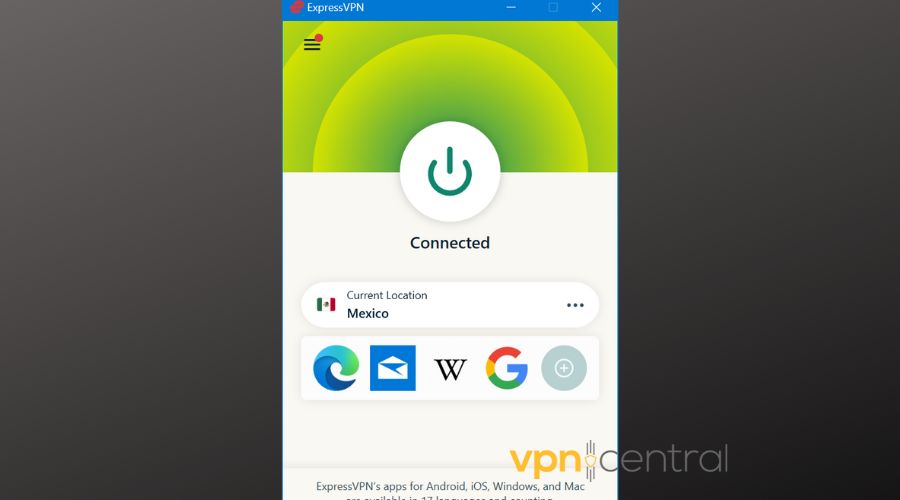 connecting expressvpn to mexican server