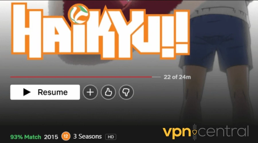 haikyuu on netflix