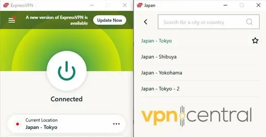 expressvpn japan server locations