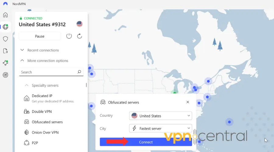 nordvpn obfuscated servers united states