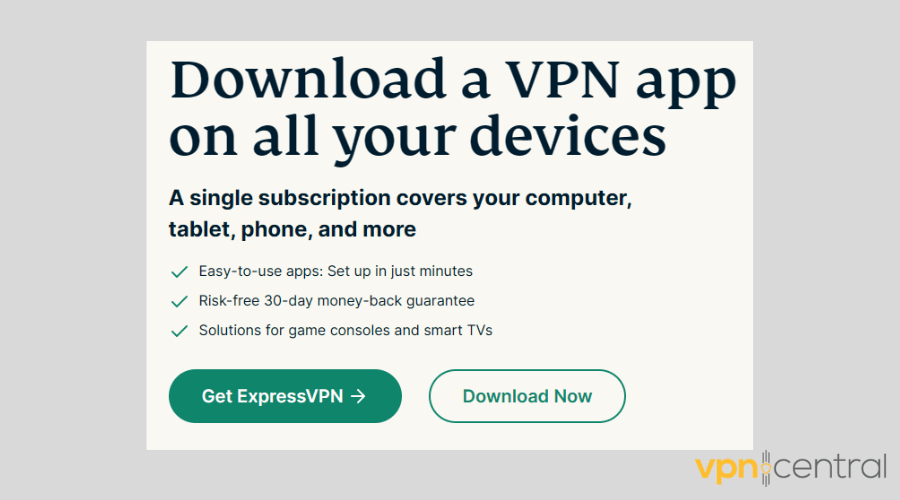 ExpressVPN download button