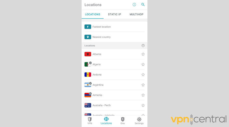 Surfshark VPN server locations
