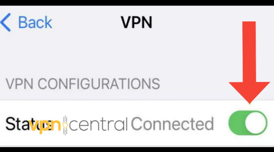 iphone vpn enable disable