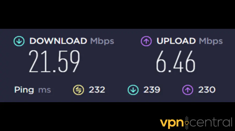 Opera VPN Pro internet connection speed