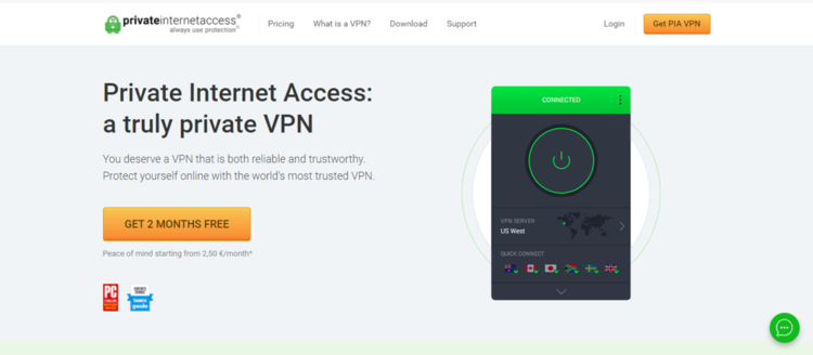private internet access get pia vpn