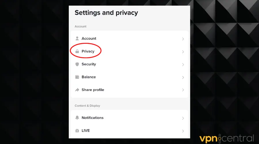 tiktok privacy