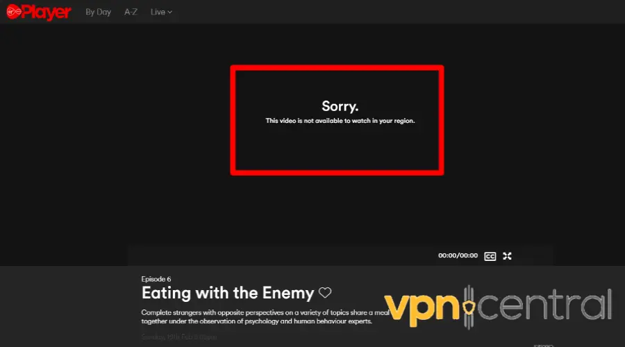 virgin media player not working with VPN