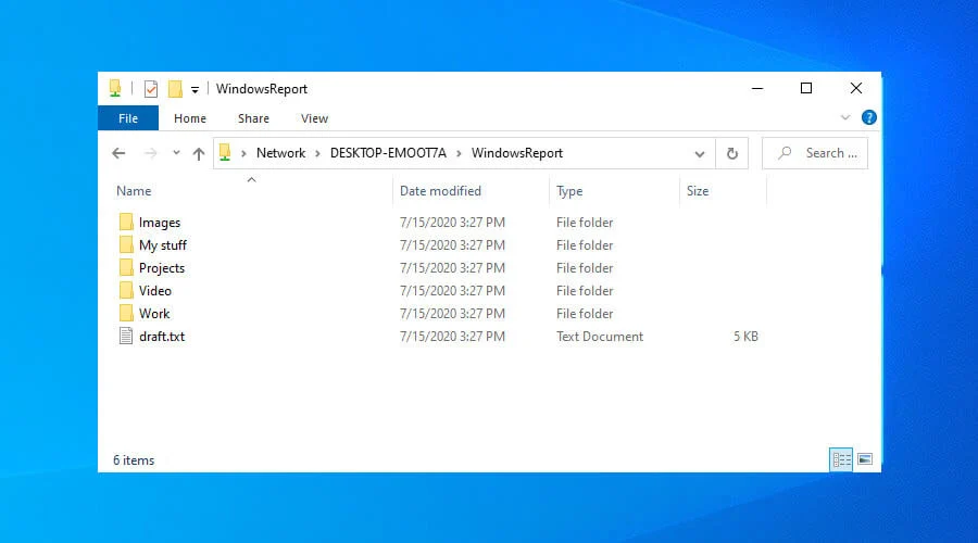 Access shared files on Windows 10 through VPN