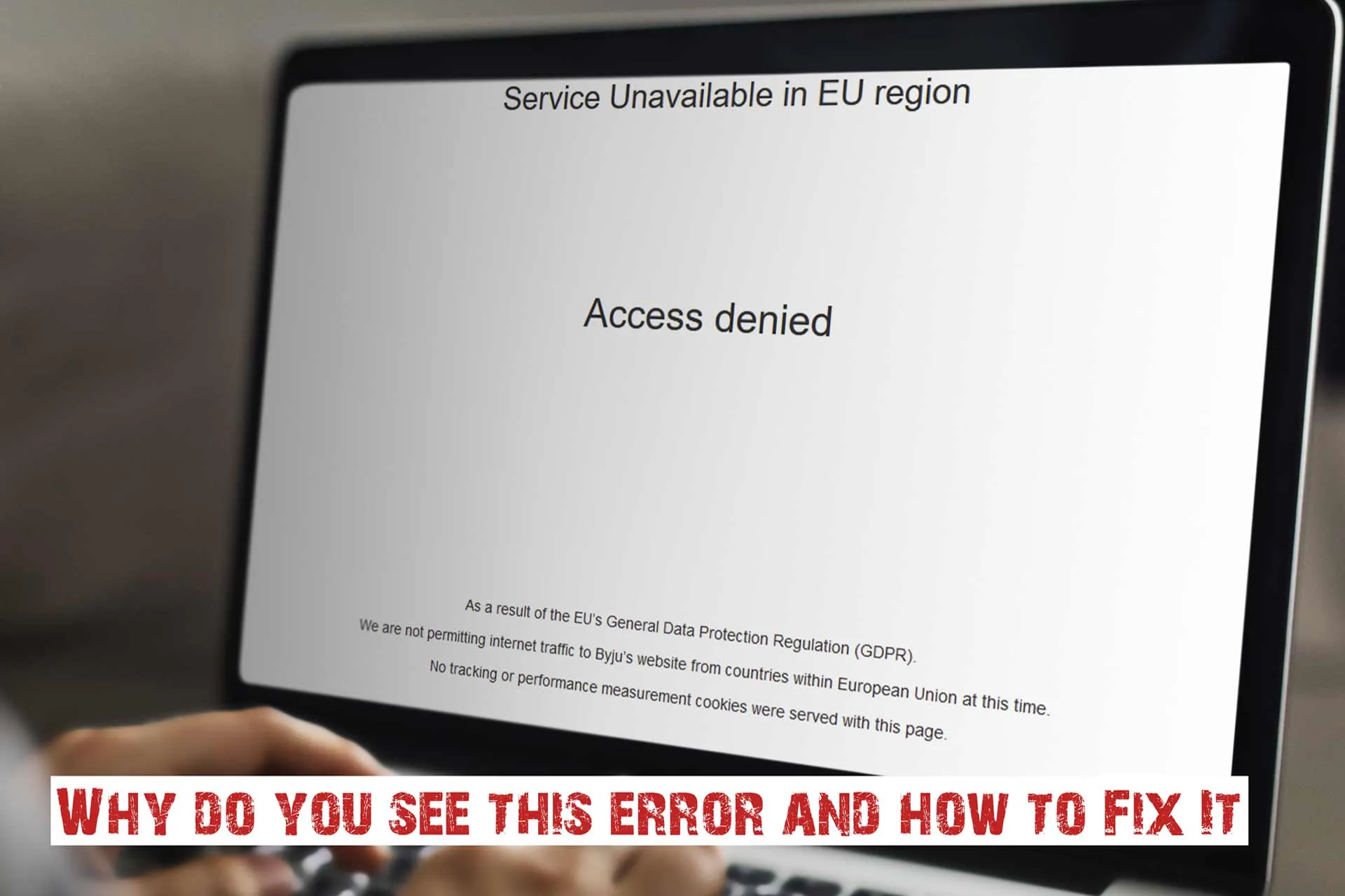 service unavailable in EU region