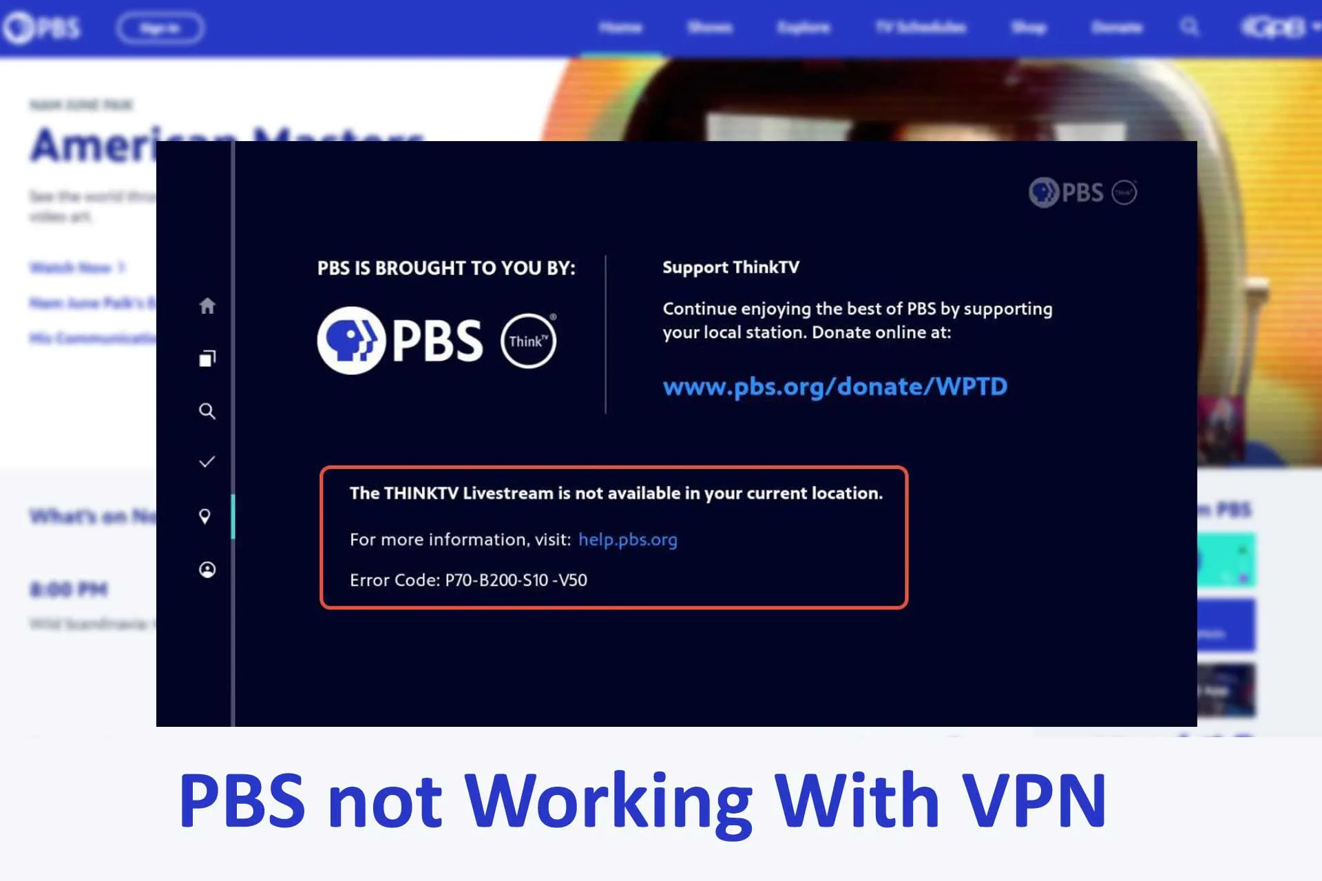 PBS not working with VPN