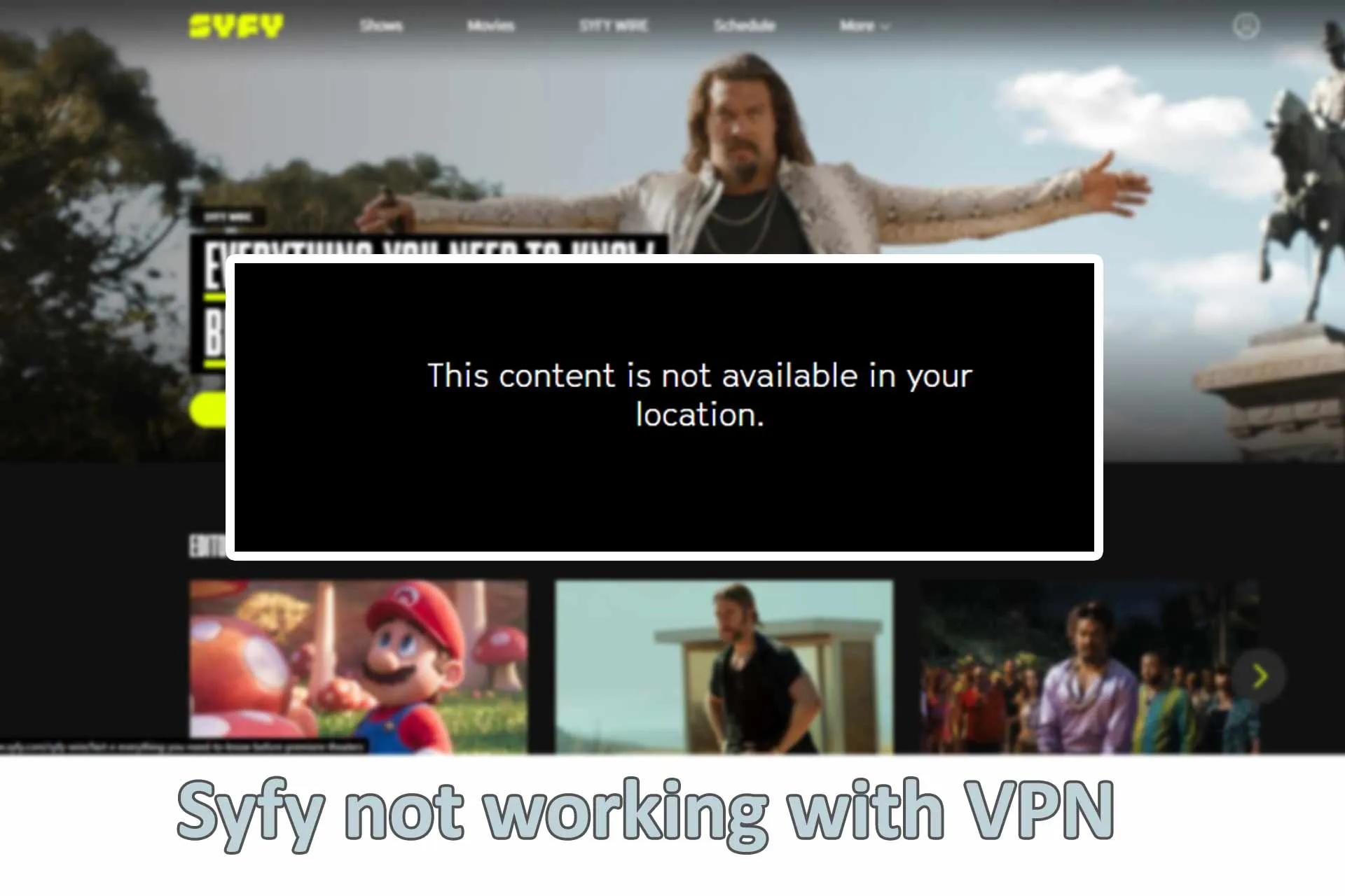 Syfy not Working With VPN? Here’s an Easy Fix!