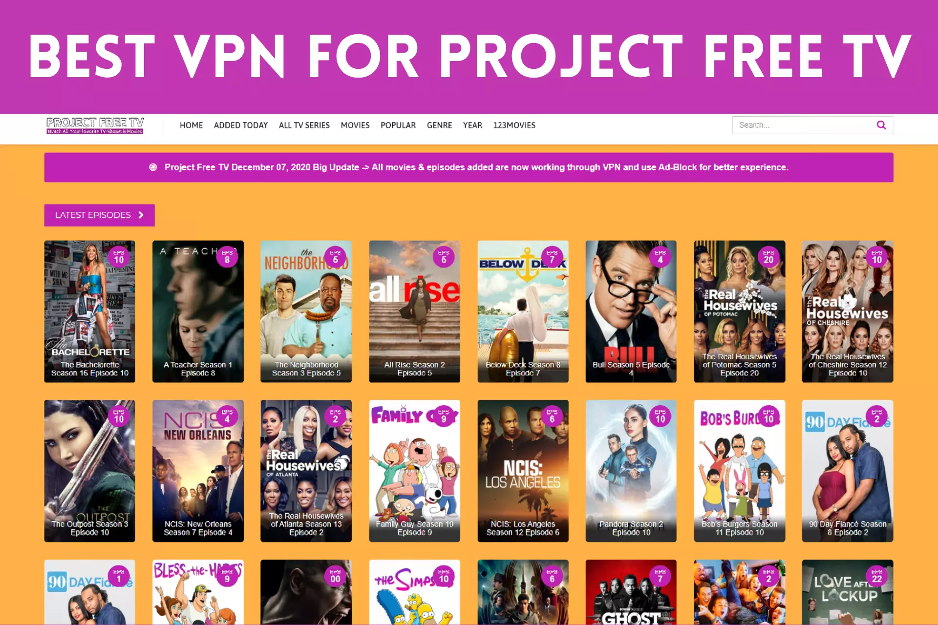 best vpn for project free tv