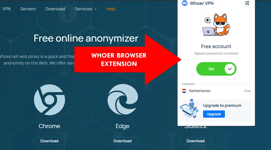 whoer browser extension