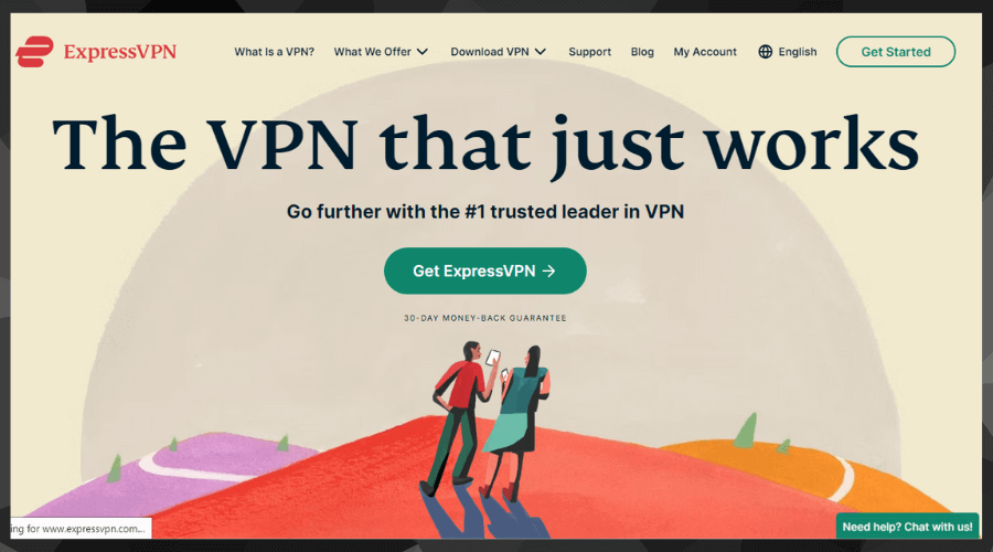expressvpn home page