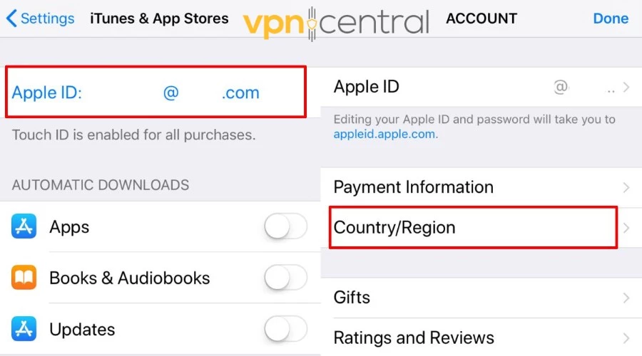 Change Apple App Store Region