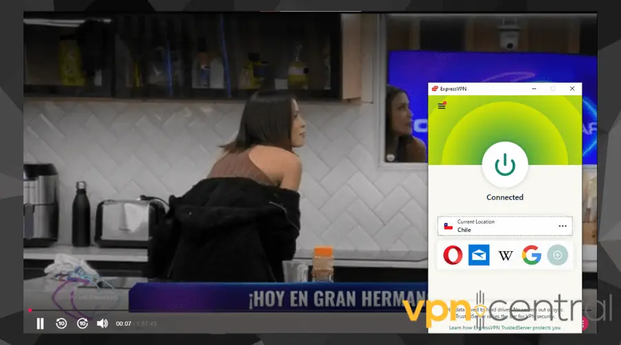 Chilean TV working with ExpressVPN