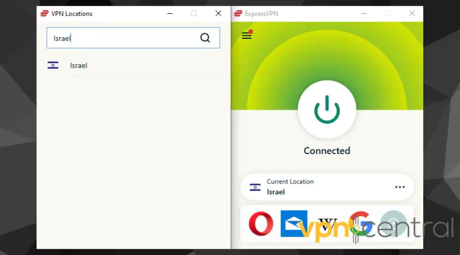 Connect to an Israeli Server on ExpressVPN 