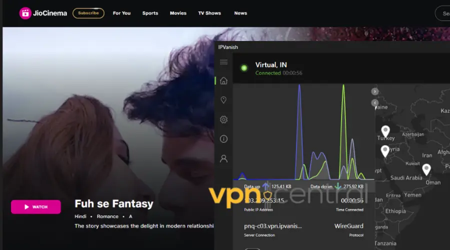 IPVanish unblocks Indian TV