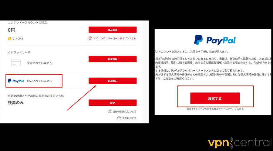 Nintendo Paypal payment