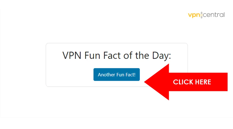 access the vpn fun fact generator