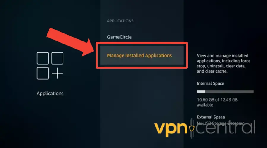 Manage Installed apps on Firestick