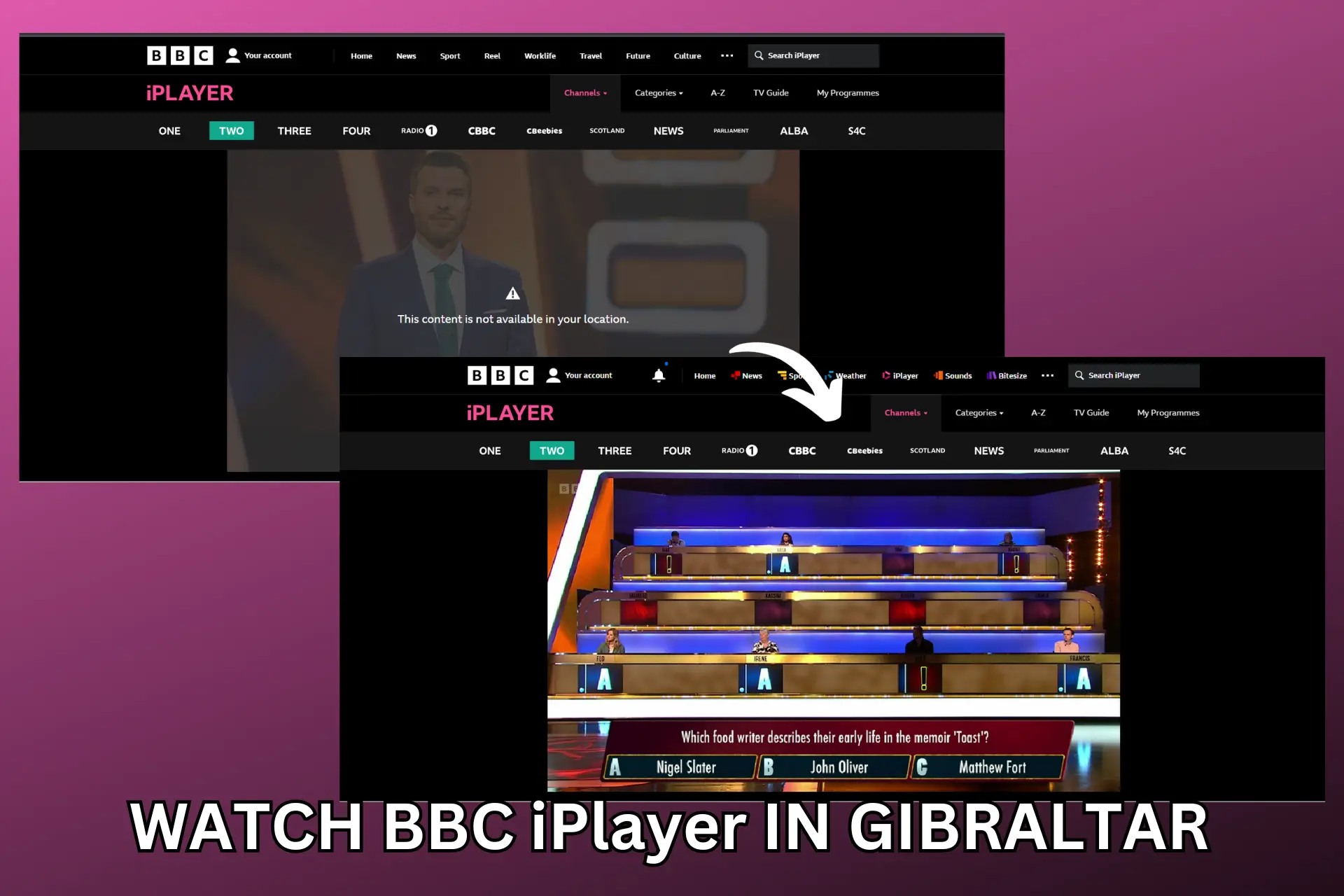 watch bbc iplayer in gibraltar