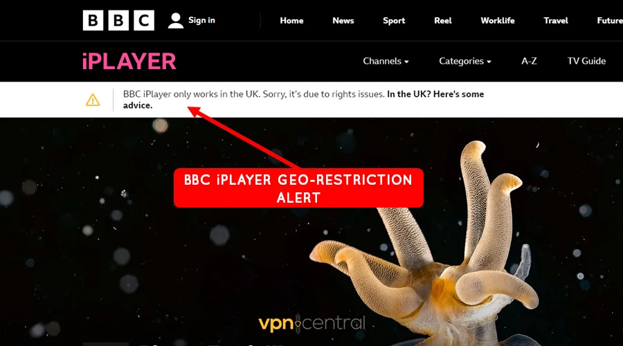 bbc iplayer geo-restriction alert