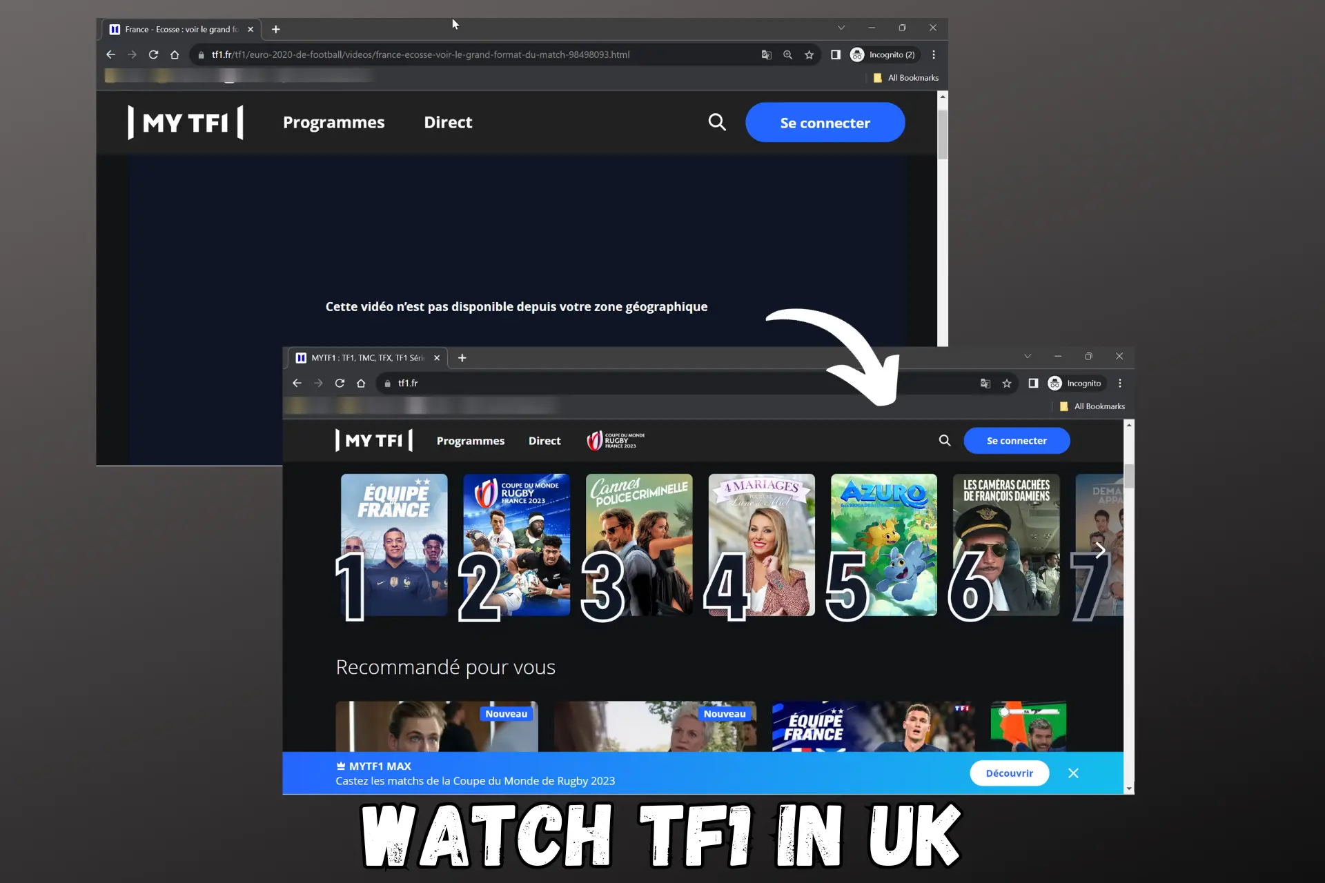 How to Watch TF1 in the UK? Tested Geo-Unblocking Trick