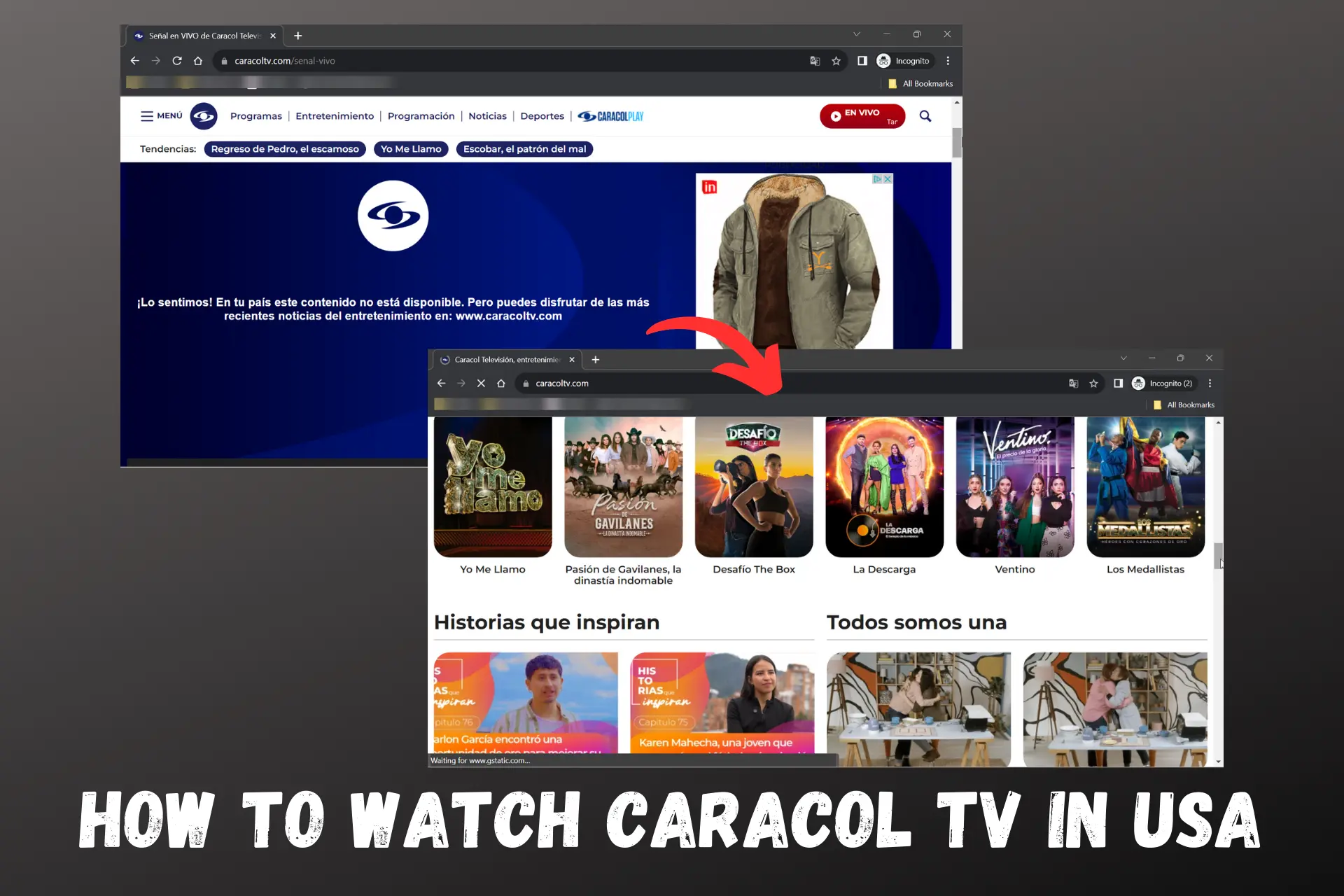 how to watch caracol tv in usa
