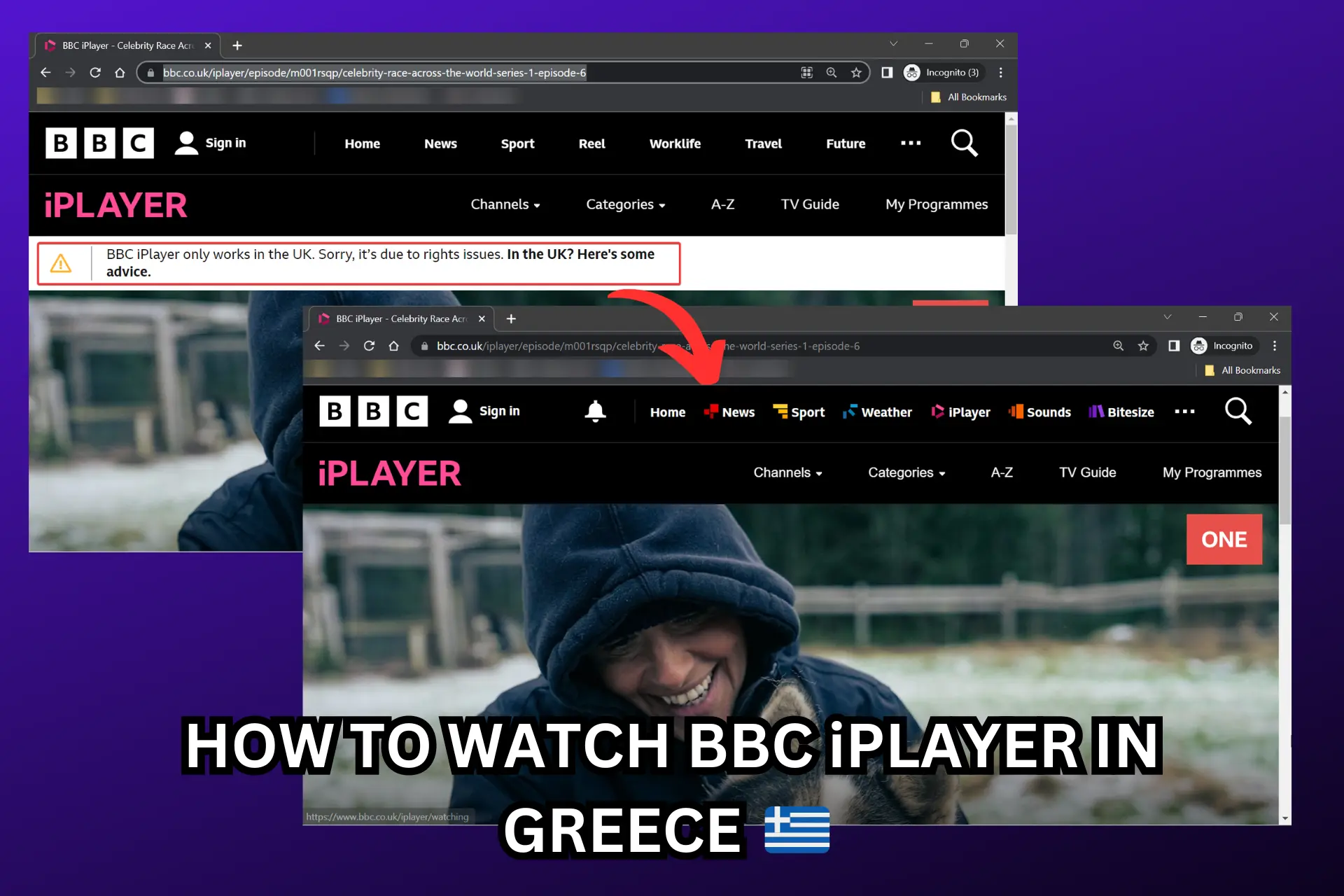 watch bbc iplayer in greece
