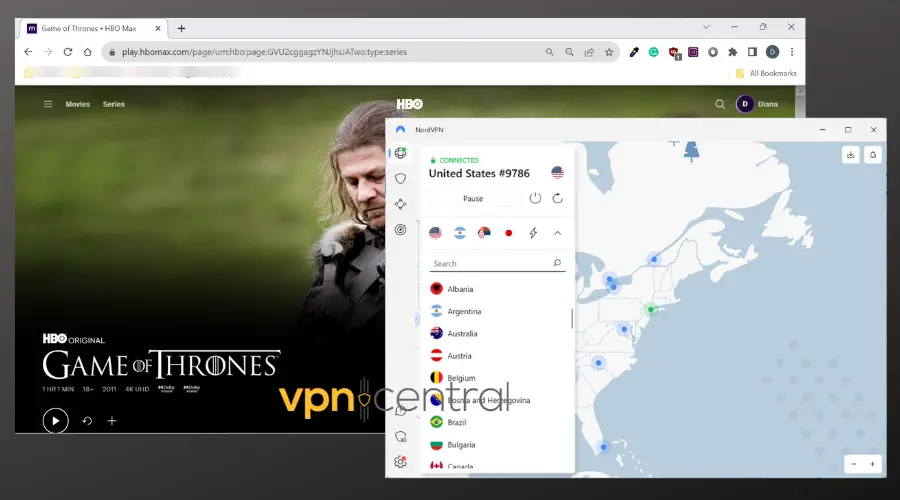 watching game of thrones in canada with vpn