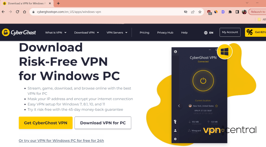 Download CyberGhost VPN